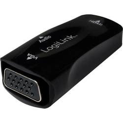 LogiLink CV0108 adaptér [1x HDMI zásuvka - 1x VGA zásuvka] černá