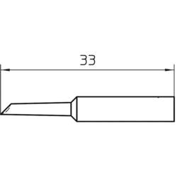 Weller XNT GW pájecí hrot zkosený 45° Velikost hrotů 2 mm Délka hrotů 33 mm Obsah 1 ks