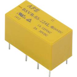 AFE BSVR-SS-224L, 1405622 relé do DPS, monostabilní, 1 cívka, 30 V/DC, 125 V/AC, 2 A, 1 ks