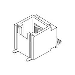 Molex Cat 3 Mod Jack/Plug 855105020 zásuvka černá 1 ks