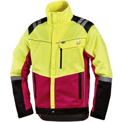 L+D worky 4112-XL Komfortní Forstschutz-Jacke vel. Oblečení: XL neonově žlutá, červená, černá