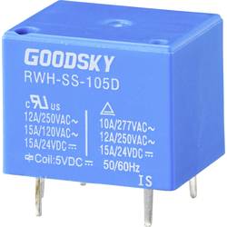 GoodSky RWH-SS-105D relé do DPS 5 V/DC 15 A 1 přepínací kontakt 1 ks Tray