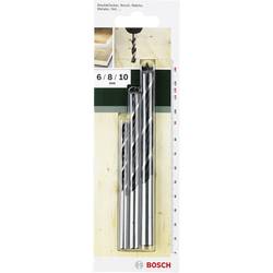 Bosch Accessories 2609255308 sada spirálových vrtáků do dřeva 3dílná 6 mm, 8 mm, 10 mm válcová stopka 1 sada