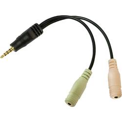 LogiLink CA0021 Adapter jack audio adaptér [1x jack zástrčka 3,5 mm - 2x jack zásuvka 3,5 mm] černá