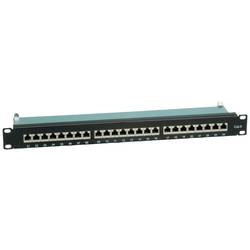 Value 24 portů síťový patch panel 483 mm (19) CAT 6 1 U černá