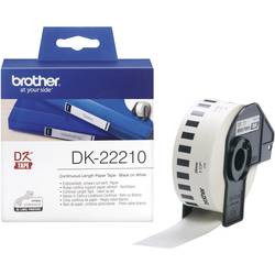 Brother DK-22210 etikety v roli 29 mm x 30.48 m papír bílá 1 ks trvalé DK22210 univerzální etikety