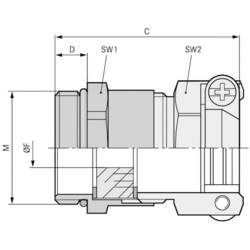 LAPP SKINDICHT® SKZ-M 16X1,5/9 kabelová průchodka, 52106800, od 5 mm, do 8 mm, M16, 50 ks