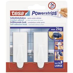 tesa POWERSTRIPS® Lepicí háček Large Trend bílá Množství: 2 ks