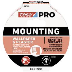 tesa Mounting PRO Tapete & Putz 66743-00001-00 montážní páska bílá (d x š) 5 m x 19 mm 1 ks