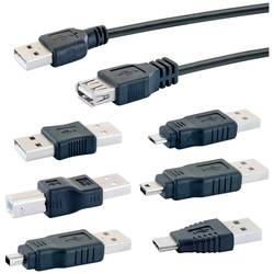 Schwaiger USB 2.0 prodlužovací kabel [1x USB 2.0 zástrčka A - 1x USB 2.0 zásuvka A] CAUSET 531 1.5 m