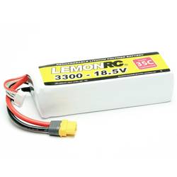 LemonRC akupack Li-Pol (modelářství) 18.5 V 3300 mAh Počet článků: 5 35 C Softcase XT60