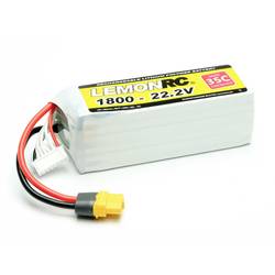 LemonRC akupack Li-Pol (modelářství) 22.2 V 1800 mAh Počet článků: 6 35 C Softcase XT60