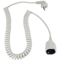 AS Schwabe 70426 napájecí prodlužovací kabel bílá 4 m H05VV-F 3G 1,5 mm² spirálový kabel