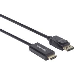 Manhattan DisplayPort / HDMI kabelový adaptér Konektor DisplayPort, Zástrčka HDMI-A 1.80 m černá 152679 Kabel DisplayPort