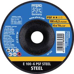 PFERD 62010634 E 100-6 PSF STEEL/16,0 brusný kotouč lomený Průměr 100 mm Ø otvoru 16 mm litina , ocel, ocelový odlitek 10 ks