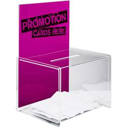 Sigel box pro promoakce s vhazovacím výřezem VA150 transparentní (š x v x h) 225 x 310 x 170 mm 1 ks