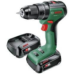 Bosch Home and Garden UniversalImpact 18V-60 aku vrtací šroubovák, aku šroubovák 18 V, 2.0 Ah Li-Ion, 06039D7102, vč. 2x aku, vč. nabíječky