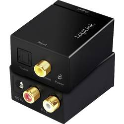 LogiLink CA0100 Toslink / cinch audio adaptér černá