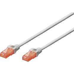 Digitus DK-1617-250 RJ45 síťové kabely, propojovací kabely CAT 6 U/UTP 25.00 m šedá samozhášecí, bez halogenů, kulatý, kroucené páry , nestíněný 1 ks