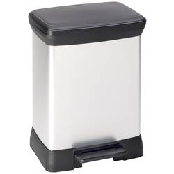 Curver DECO Bin 240642 odpadkový koš 30 l (š x v x h) 390 x 510 x 290 mm stříbrná, černá 1 ks