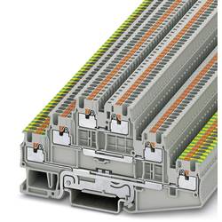 Phoenix Contact 3213768 trojitá svorka ochranného vodiče 3.5 mm rychlé připojení šedá 50 ks