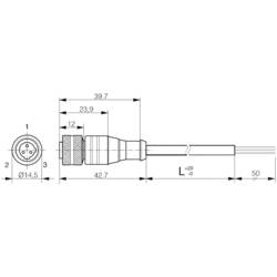 Contrinex 623 000 937 připojovací kabel S13-3FUG-020 Provedení Rovná spojka s 2m kabelem 1 ks