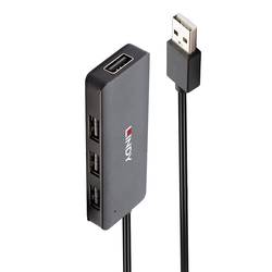 LINDY 42986 4 porty USB 2.0 hub černá