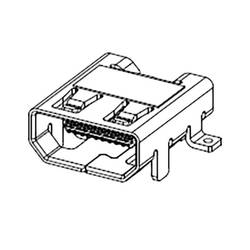 Molex 467652301 HDMI konektor zásuvka Pólů: 19 1 ks Tape on Full reel