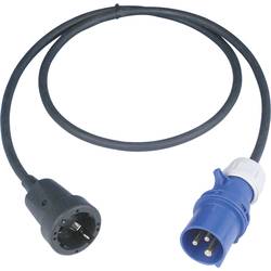 REV 0577755555 napájecí prodlužovací kabel 16 A černá 1.50 m H07RN-F 3G 1,5 mm²