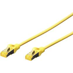 Digitus DK-1644-A-010/Y RJ45 síťové kabely, propojovací kabely CAT 6A S/FTP 1.00 m žlutá bez halogenů, kroucené páry , s ochranou, samozhášecí 1 ks