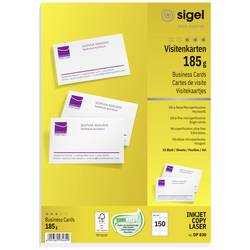 Sigel DP830 potisknutelné vizitky, mikroperforované 85 x 55 mm vysoce bílá 150 ks Formát papíru: A4