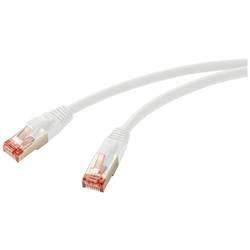 Renkforce RF-5771886 RJ45 síťové kabely, propojovací kabely CAT 6 S/FTP 1.50 m počítačová šedá bez halogenů 1 ks