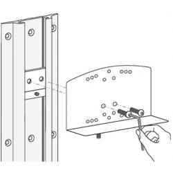 Ergotron montážní sada Track Mount Bracket Kit for CPU Holders 60-156 stříbrná Zatížitelný do hmotnosti=0.5 kg