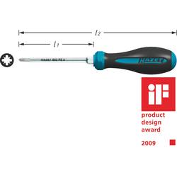 Hazet HAZET 802-PZ3 dílna křížový šroubovák PZ 3 Délka dříku: 150 mm DIN ISO 8764-1, DIN ISO 8764-2