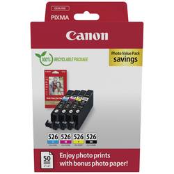 Canon Ink CLI-526 BK/C/M/Y Photo Value Pack originál kombinované balení černá, azurová, purppurová, žlutá 4540B019