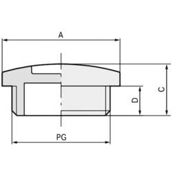 LAPP 52024848 SKINDICHT BLK-GL PG7 RAL 7035 LGY záslepka PG7 polystyren šedobílá (RAL 7035) 100 ks