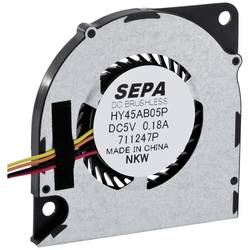 SEPA HY45AB05PSE26A-BLI radiální ventilátor, 5 V, 1.92 m³/h, (d x š x v) 45 x 45 x 4.3 mm, 111111853