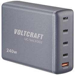 VOLTCRAFT UC-5ACX002 USB nabíjecí hub 240 W vnitřní Výstupní proud (max.) 5 A Počet výstupů: 5 x USB A, USB-C® GaN