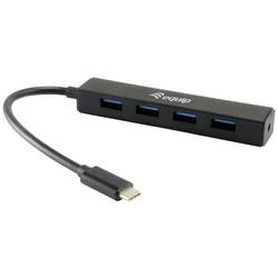 Equip 128954 4 porty USB-C® (USB 3.1) Multiport hub černá