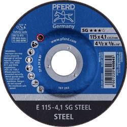 PFERD 62211436 E 115-4,1 SG STEEL brusný kotouč lomený Průměr 115 mm Ø otvoru 22.23 mm ocel 10 ks