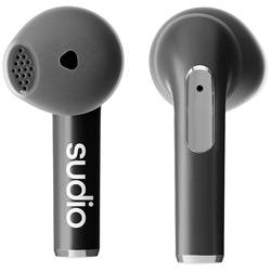 Sudio N2 In Ear Headset Bluetooth® stereo černá headset, Nabíjecí pouzdro, dotykové ovládání