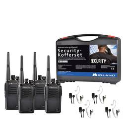 Midland G15 Pro PMR 4er Security-Koffer C1127.S4 PMR radiostanice sada 4 ks