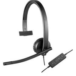 Logitech H570e Sluchátka On Ear kabelová, 981-000571, mono, černá, Redukce šumu mikrofonu