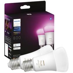 Philips Lighting Hue LED žárovka 871951432836500 Energetická třída (EEK2021): F (A - G) Hue White & Col. Amb. E27 Doppelpack 2x570lm 60W E27 9 W teplá až