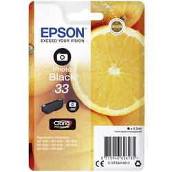 Epson Ink T3341, 33 originál foto černá C13T33414012