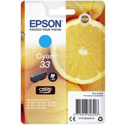 Epson Ink T3342, 33 originál azurová C13T33424012