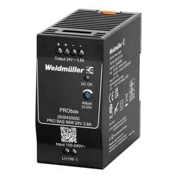 Weidmüller PRO BAS 90W 24V 3.8A síťový zdroj na DIN lištu