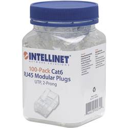 Intellinet Kabel, 502344, zástrčka RJ45, CAT 3, CAT 4, CAT 5, CAT 5e, CAT 6, piny:8P8C, 100 ks