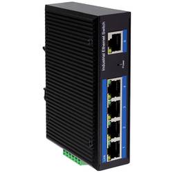 LogiLink NS202P průmyslový ethernetový switch, 5 portů, 10 / 100 / 1000 MBit/s, funkce PoE