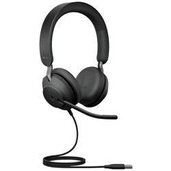 Jabra Evolve2 40 SE MS Stereo Sluchátka On Ear kabelová, 24189-999-999, stereo, černá